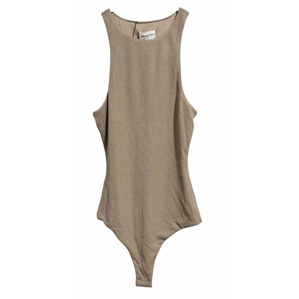 Lovers and Friends Reading Bodysuit Taupe Women's Size XXS